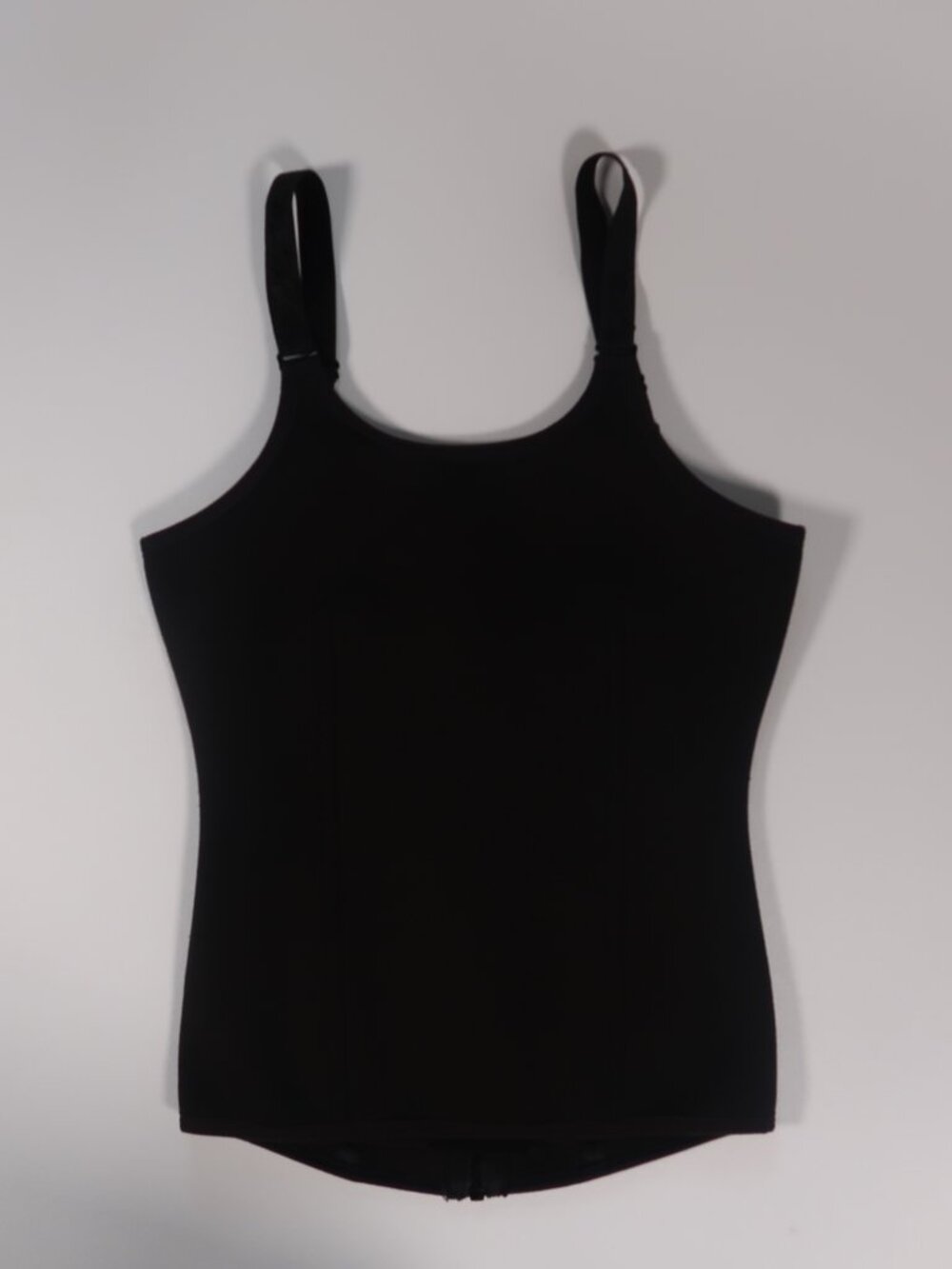 Sleek Black Shapewear corset Top with Adjustable Straps Size Small